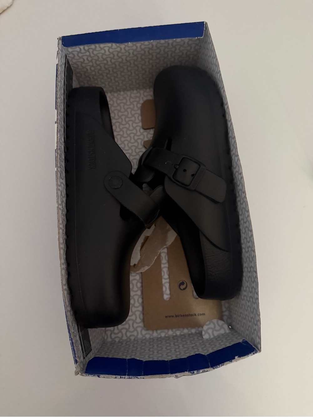 Birkenstock Boston Essentials Black Slip-On Clog with Buckle - Picture 2 of 4